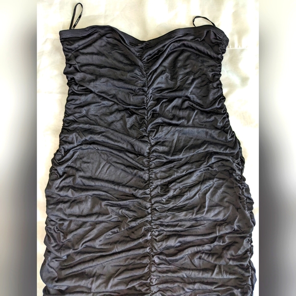 Forever 21+ Women's Strapless Ruched Dress - Picture 3 of 10